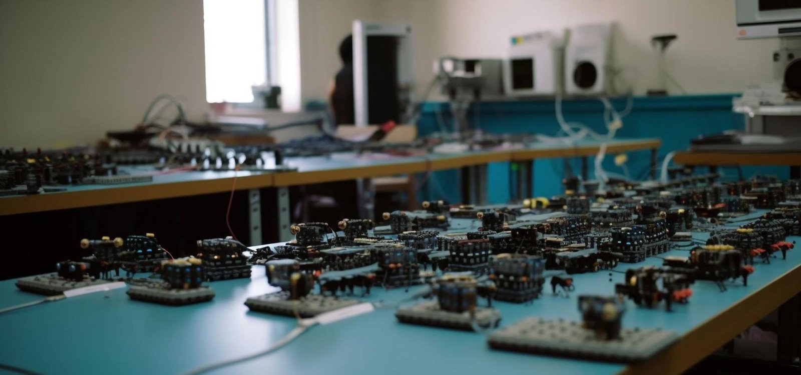 Students at a technical workshop